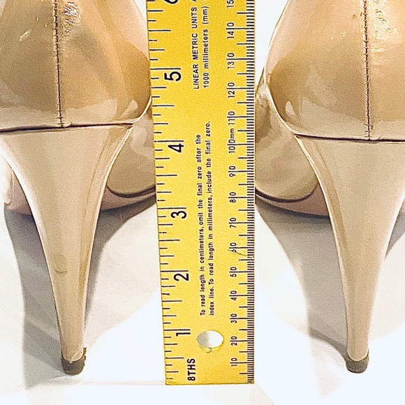 Prada Patent Leather Peep Toe Heel Nude - Picture 12 of 16